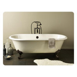 Cheviot 2127-WC-AB REGAL Cast Iron Bathtub with Continuous Rolled Rim - 61" x 31" x 24" w/ Antique Bronze Feet - Custom Color of Choice