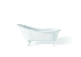 Cheviot 2144-WC-WH SLIPPER Cast Iron Bathtub with Continuous Rolled Rim - 54" x 30" x 30" w/ White Feet - Custom Color of Choice Cheviot 2144-WC-WH SLIPPER Cast Iron Bathtub with Continuous Rolled Rim - 54" x 30" x 30" w/ White Feet - Custom Color of Choice