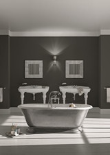 Cheviot 2163-PL SANDRINGHAM Cast Iron Bathtub with Burnished Exterior - 70.125x31.5x23 Free-Standing Bathtub