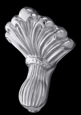 Cheviot 2168-WW-7-CH REGAL Cast Iron Bathtub with Faucet Holes and Shaughnessy Feet - 61" x 31" x 24" w/ Chrome Feet