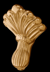 Cheviot 2170-WW-7-PB REGAL Cast Iron Bathtub with Faucet Holes and Shaughnessy Feet - 68" x 31" x 24" w/ Polished Brass Feet