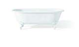 Cheviot  2175-WC-CH REGAL Cast Iron Bathtub with Continuous Rolled Rim - 70" x 31" x 26" w/ Chrome Feet