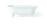 Cheviot REGAL Cast Iron Bathtub with Continuous Rolled Rim - 70" x 31" x 26" w/ Chrome Feet - Custom Color of Choice - 2175-WC-CH