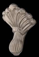 Cheviot 2180-WW-7-BN REGAL Cast Iron Bathtub with Faucet Holes and Shaughnessy Feet - 70" x 32" x 26" w/ Brushed Nickel Feet