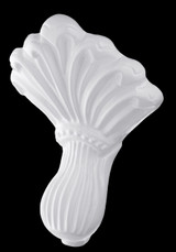 Cheviot 2181-WW-WH REGAL Cast Iron Bathtub with Continuous Rolled Rim and Shaughnessy Feet - 70" x 32" x 26" w/ White Feet