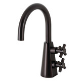 Kingston Brass KS2295DX Constantine Two-Handle Single-Hole Bathroom Faucet with Push Pop-Up, Oil Rubbed Bronze