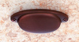 JVJ Old World Bronze 2 1/2" C/C Smooth Cup Door Pull - 46612