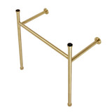 Kingston Brass Fauceture VPB28147 Hartford Stainless Steel Console Sink Legs, Brushed Brass - 28 1/2 x 15 3/8 inches
