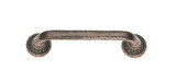 JVJ Distressed Copper Finish 96 mm (3.78") Pitted Door Pull with Round and Square Back Plates - 42909