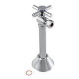 Kingston Brass CC83201DX Concord 1/2" Sweat x 3/8" O.D. Comp, Angle Shut Off Valve with 5" Extension, Polished Chrome