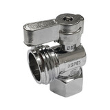 Kingston Brass KF1300 1/2" FIP x 3/4" Hose Thread Angle Shut Off Valve, Polished Chrome