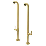 Kingston Brass AE810S7DL Concord Freestanding Tub Supply Line, Brushed Brass