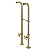 Kingston Brass CC266S3BEX Freestanding Supply Line Package, Antique Brass