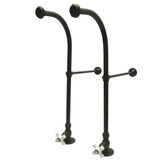 Kingston Brass CC455CX Rigid Freestand Supplies with Stops, Oil Rubbed Bronze