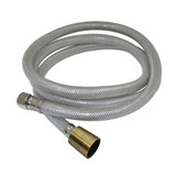 Kingston Brass KSSLSPR3K Nyloom 60" Kitchen Faucet Spray Hose, Silver Gray/Antique Brass