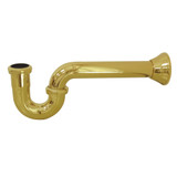 Kingston Brass Fauceture CC2122 Vintage 1-1/2 Inch Decor P-Trap, Polished Brass