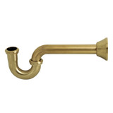Kingston Brass CC2187 Vintage 1-1/4-inch Decor P-Trap, 18 Gauge, Brushed Brass