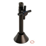 Kingston Brass CC83255DX Concord 1/2" Sweat x 3/8" O.D. Comp Straight Shut Off Valve with 5" Extension, Oil Rubbed Bronze