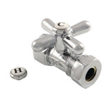 Kingston Brass CC44151X Quarter Turn Valve (1/2" FIP X 1/2" or 7/16-Inch" Slip Joint), Polished Chrome