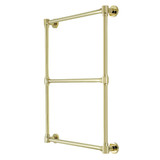 Kingston Brass DTM322432 Gallant 24-Inch x 32-Inch Wall Mount Towel Rack, Polished Brass