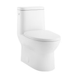 Swiss Madison  SM-1T021 Avancer One-Piece Elongated Toilet Touchless Dual-Flush 0.95/1.26 gpf-Glossy White
