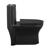 Swiss Madison SM-1T108MB Monaco One-Piece Elongated Toilet Dual-Flush 1.1/1.6 gpf in Matte Black