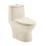 Swiss Madison SM-1T112BQ Ivy One-Piece Elongated Toilet Vortex Dual-Flush 1.1/1.6 gpf - Bisque Swiss Madison SM-1T112BQ Ivy One-Piece Elongated Toilet Vortex Dual-Flush 1.1/1.6 gpf - Bisque