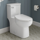 Swiss Madison SM-1T116 Classé One-Piece Toilet with Front Flush Handle 1.28 gpf - Glossy White