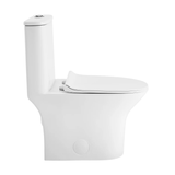 Swiss Madison  SM-1T129 Cascade One-Piece Elongated Toilet Dual-Flush 0.8/1.28 gpf - Glossy White