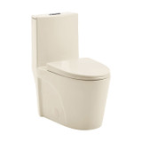 Swiss Madison SM-1T254BQ St. Tropez One-Piece Elongated Toilet Vortex Dual-Flush 1.1/1.6 gpf - Bisque