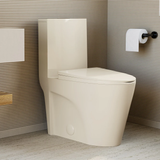 Swiss Madison SM-1T254BQ St. Tropez One-Piece Elongated Toilet Vortex Dual-Flush 1.1/1.6 gpf - Bisque