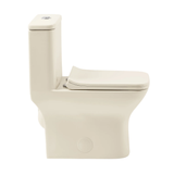 Swiss Madison SM-1T256BQ Carré One-Piece Square Toilet Dual-Flush 1.1/1.6 gpf - Bisque