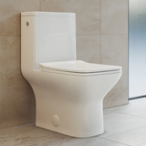 Swiss Madison SM-1T264 Carré One-Piece Square Toilet Touchless Dual-Flush 1.1/1.6 gpf - White