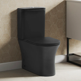 Swiss Madison SM-2T120MB Calice Two-Piece Elongated Rear Outlet Toilet Dual-Flush 0.8/1.28 gpf - Matte Black