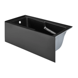 Swiss Madison SM-AB541MB Voltaire 60" X 30" Left-Hand Drain Alcove Bathtub with Apron - Matte Black