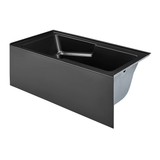 Swiss Madison SM-AB542MB Voltaire 60" X 32" Right-Hand Drain Alcove Bathtub with Apron - Matte Black