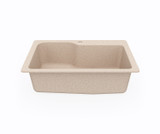 Swanstone KS03322SB.040 22 x 33  Undermount Or Drop-In Single Bowl Sink in Bermuda Sand