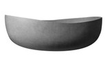 ALFI 63" Solid Concrete Gray Matte Oval Bathtub - ABCO63TUB