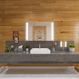 ALFI 7 Piece Solid Concrete Gray Matte Bathroom Accessory Set - ABCO1023
