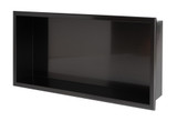 Alfi  ABNP2412-BB 24" x 12" Brushed Black PVD Stainless Steel Horizontal Single Shelf Shower Niche