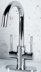 Oakland KSB1217-C Two Handle Single Hole Lavatory or Bar Prep Faucet - Polished Chrome - KSB1217C