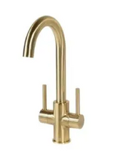 Oakland KSB1217-SG Two Handle Single Hole Lavatory or Bar Prep Faucet - Satin Gold