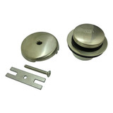 Kingston Brass DTT5302A8 Toe Tap Drain Kit - Brushed Nickel