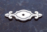 JVJ Satin Nickel 3" Deco Back Plate for Door Knob - 46746