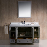 Fresca FVN20-123012GR Fresca Oxford 54" Gray Traditional Bathroom Vanity