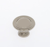 JVJ Polished Nickel 1 1/8" Small Dome Door Knob - 46516
