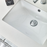 Fresca FVN6142WH-UNS Fresca Lucera 42" White Wall Hung Undermount Sink Modern Bathroom Vanity w/ Medicine Cabinet