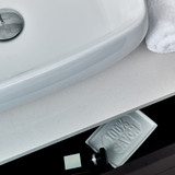 Fresca FVN6160ES-VSL Fresca Lucera 60" Espresso Wall Hung Single Vessel Sink Modern Bathroom Vanity w/ Medicine Cabinet