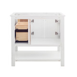 Fresca  FCB2336WH Fresca Manchester 36" White Traditional Bathroom Vanity Cabinet