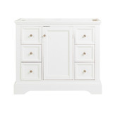 Fresca  FCB2440WHM Fresca Windsor 40" Matte White Traditional Bathroom Vanity Cabinet